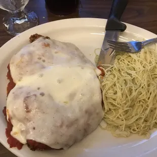 The chicken Parmesan.