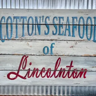 Restaurant sign