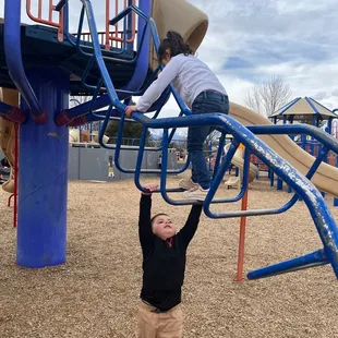 Monkey bars, at cottonwood creek park.