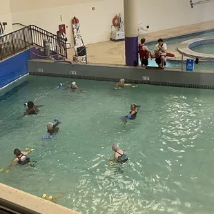 Water exercise class