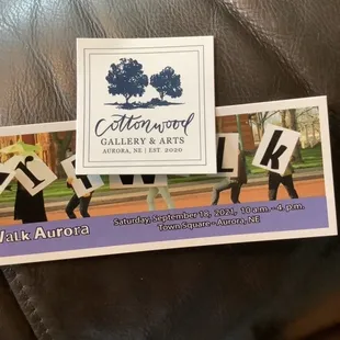 Gallery book mark and sticker