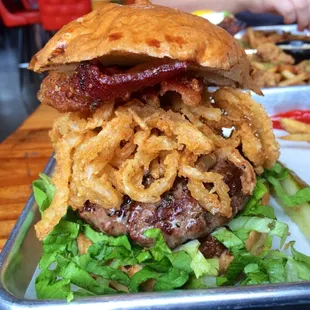 Blue Cheese Stuffed Burger