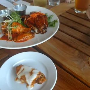 Beer, wings, and a night with friends.