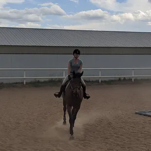 Just a little riding around in between my lessons!