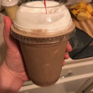 Small chocolate milkshake