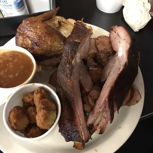 The three meat combo is definitely a man sized meal !