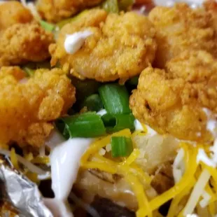 Stuffed potato with shrimp!
