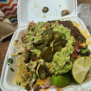 Carne asada baked potato