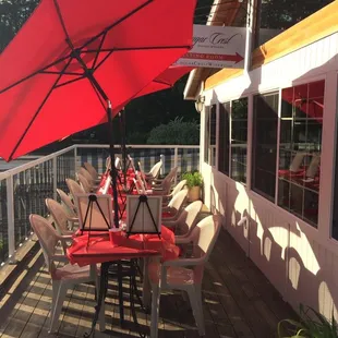 Come enjoy our sunny deck!