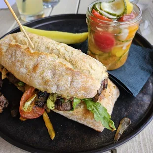 Pepper steak sandwich