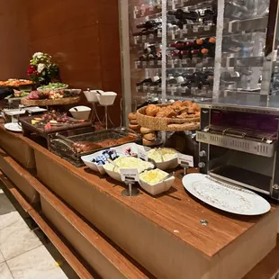 Breads and Smoked Salmon area.