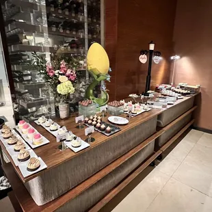 a table of food