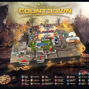 Countdown 2015 festival map