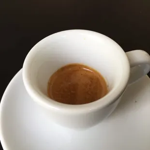 Espresso with caramel and chocolate notes