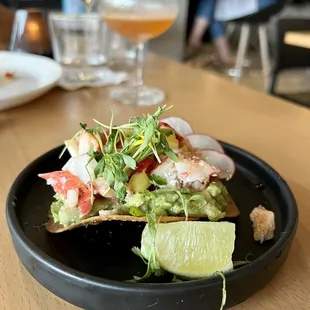Lobster tostada