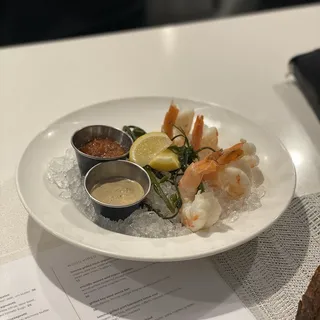 Grilled Jumbo Key West Pinks Black Garlic Al Ajillo