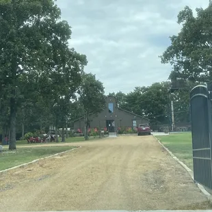 driveway leading to winery