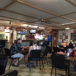 people sitting at tables