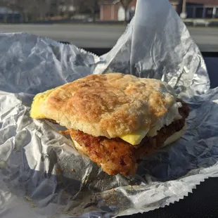 Tenderloin Biscuit basking in the sunlight