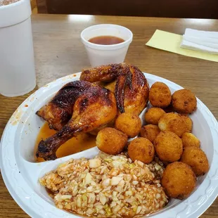 BBQ chicken plate