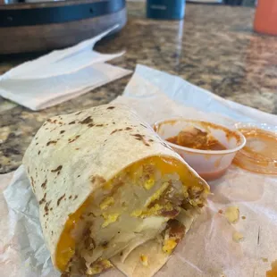 Bacon Breakfast Burrito from Country Boy...