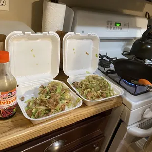 How it looked before we put our own sauce on it