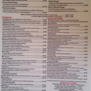Menu Back