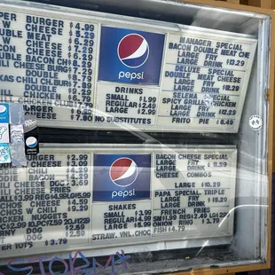 Updated menu/prices Aug 24