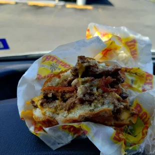 the inside of a car