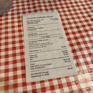 a checkered table cloth