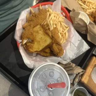 Chicken fingers too!