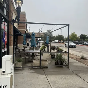 Outside seating!