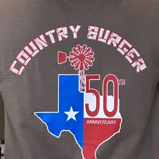 the back of a t - shirt