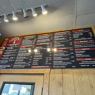 Entire menu