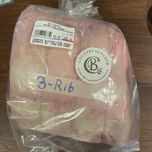3 rib prime rib