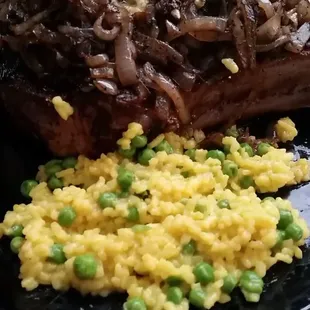 2 inch thick,  bone in ribeye.