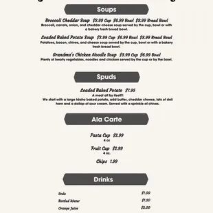 Menu - page 2