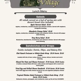 Menu - page 1