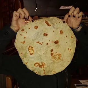 HUGE flour tortilla