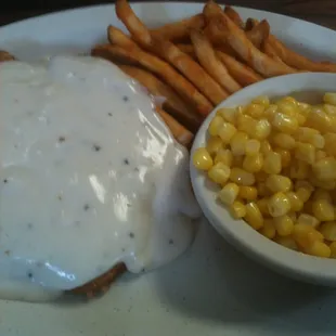 Chicken fried steak meal