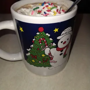 a cup of hot chocolate