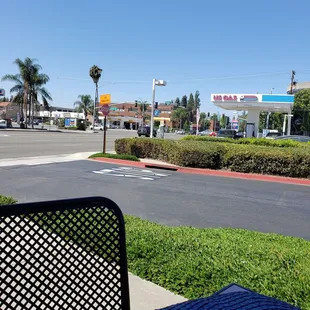 a view of a city street