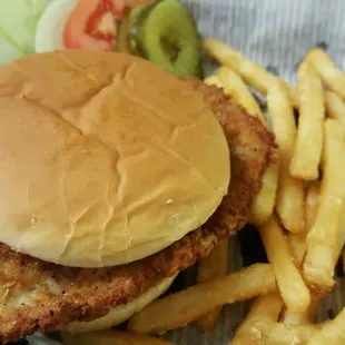 Hand breaded tenderloin, you will not be dissappointed!
