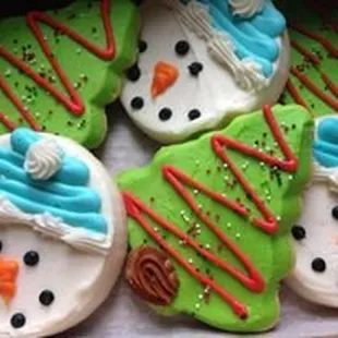 snowman cookies in a box