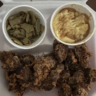 1 lb. Fried Chicken Liver Dinner