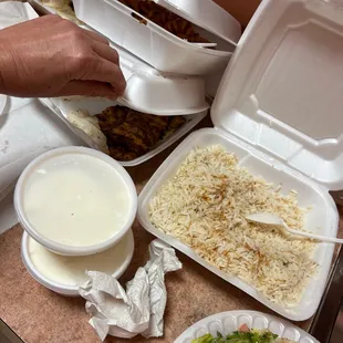a person serving a meal