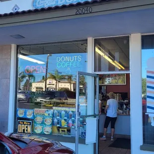 the front of the store