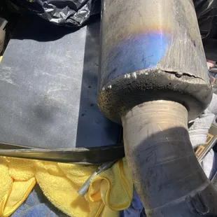 Damaged exhaust