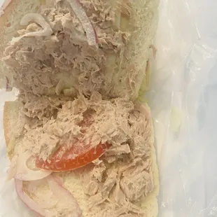 a tuna sandwich