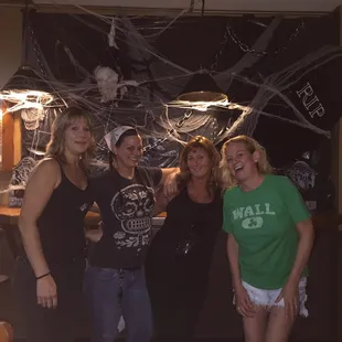 a group of women posing for a picture